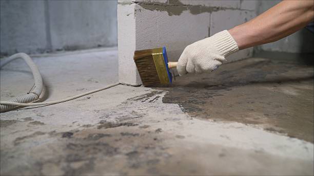 Crawl space vapor barrier installation in Springville, IN